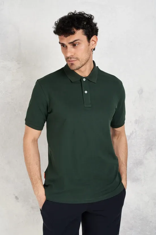 Suns  ---------    ------------ Polo con dettagli arancio - Verde