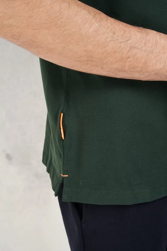 Suns  ---------    ------------ Polo con dettagli arancio - Verde