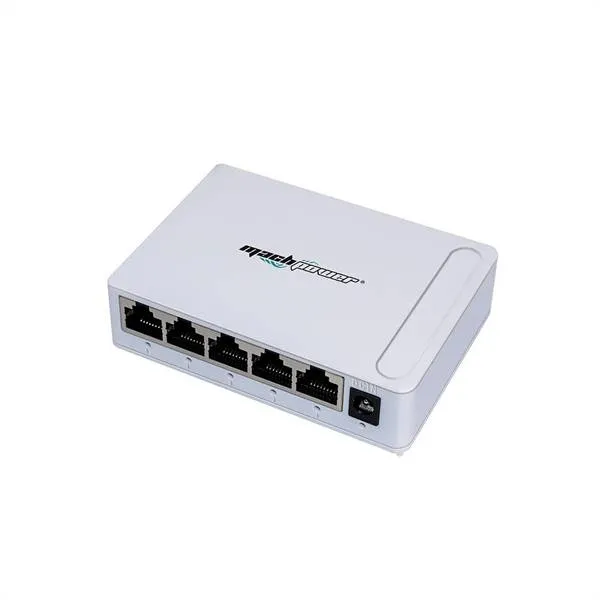 Switch 5 porte 10/100/1000 Mbps, Unmanaged, Versione Desktop - MACHPOWER SW-UG5L-017P 