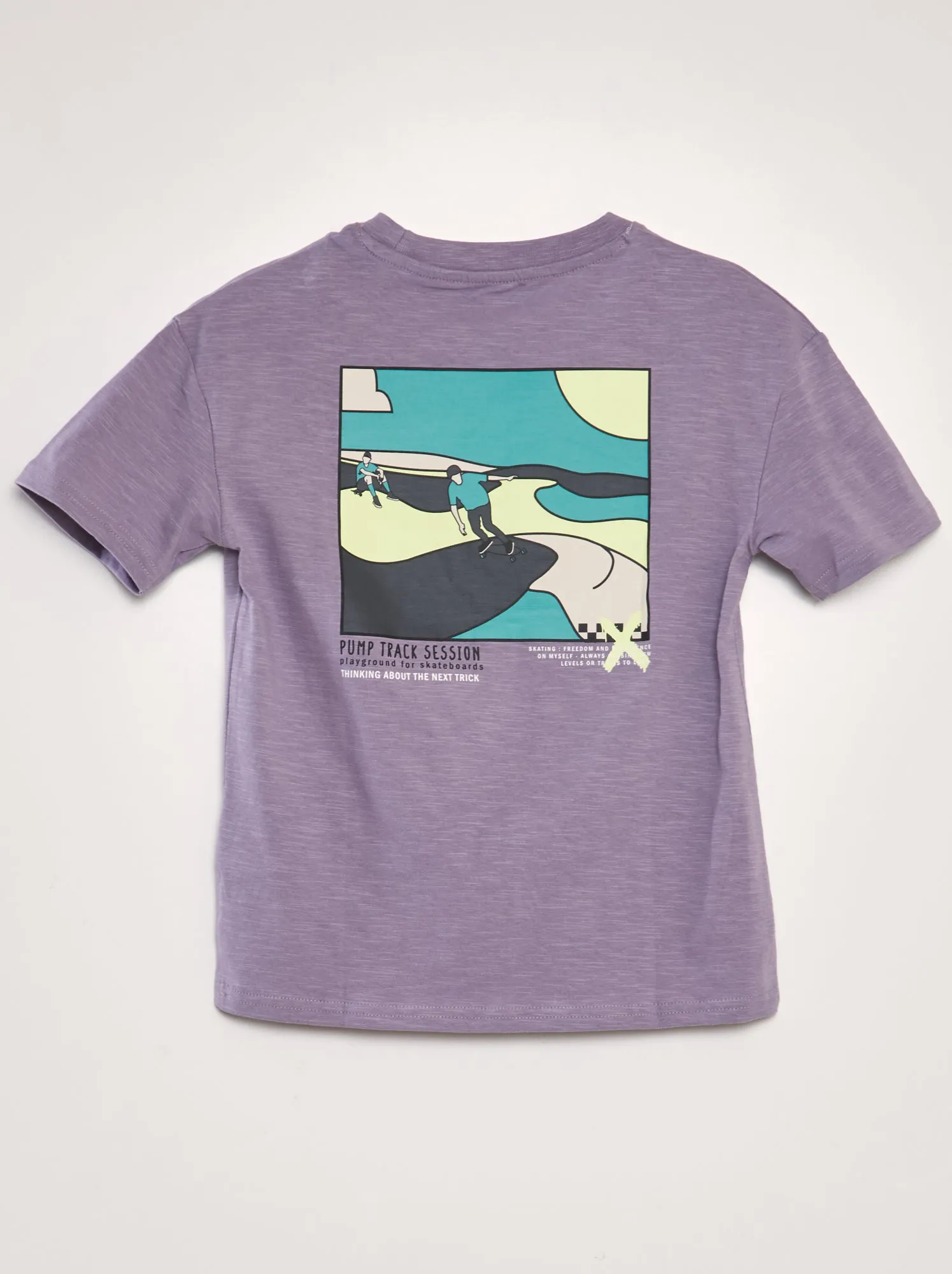 T-shirt in jersey 'Skate' - VIOLA