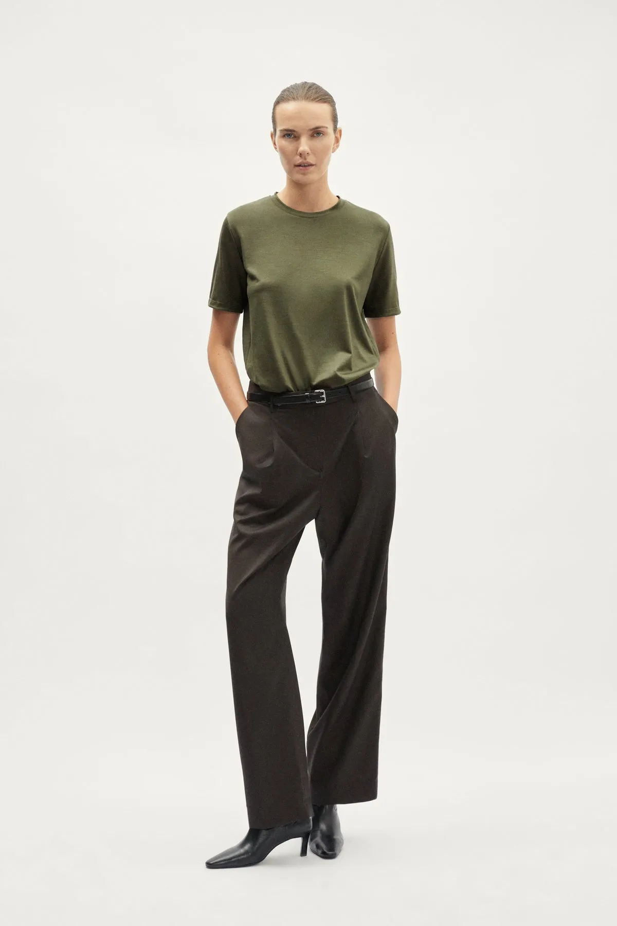 T-shirt in Lana Active Wool