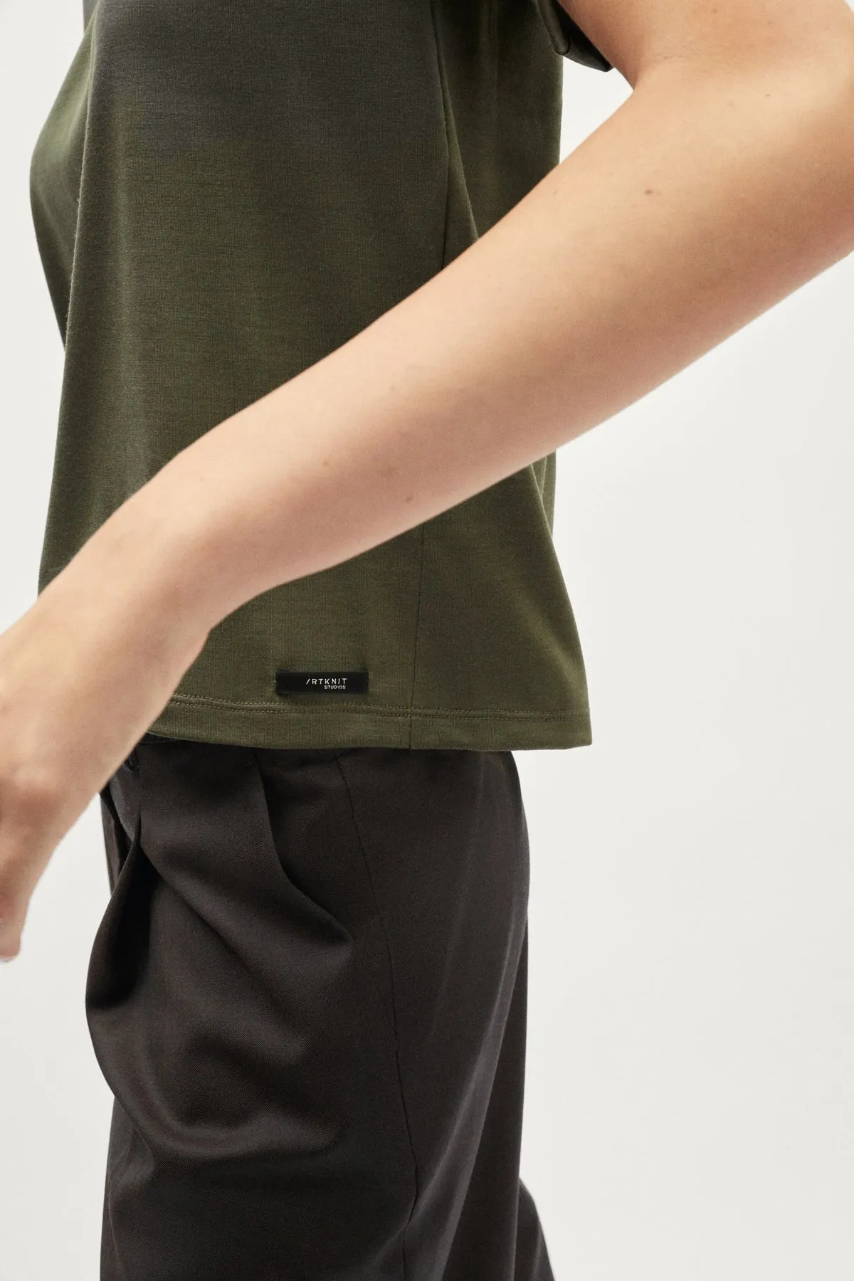 T-shirt in Lana Active Wool