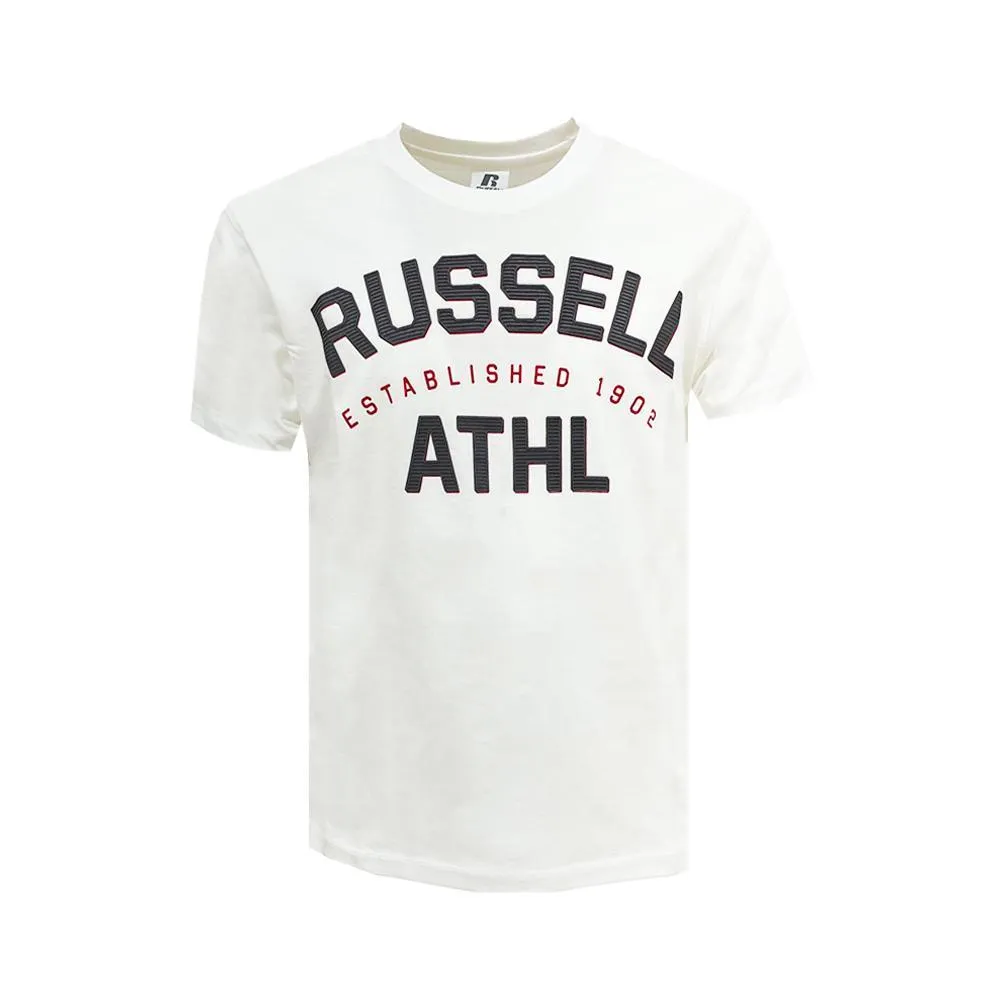  T-SHIRT RUSSELL ATHLETIC. BIANCO 