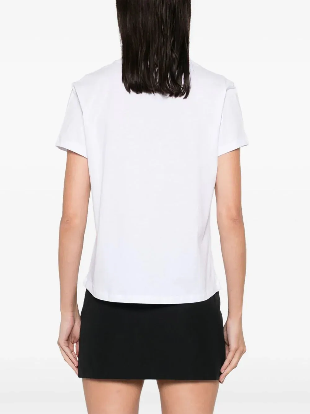 T-Shirt with Applied Logo / White