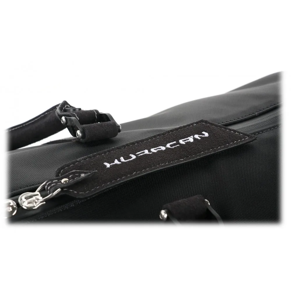 TecknoMonster - Automobili Lamborghini - Borsa Huracán in Fibra di Carbonio e Alcantara® - Black Carpet Collection