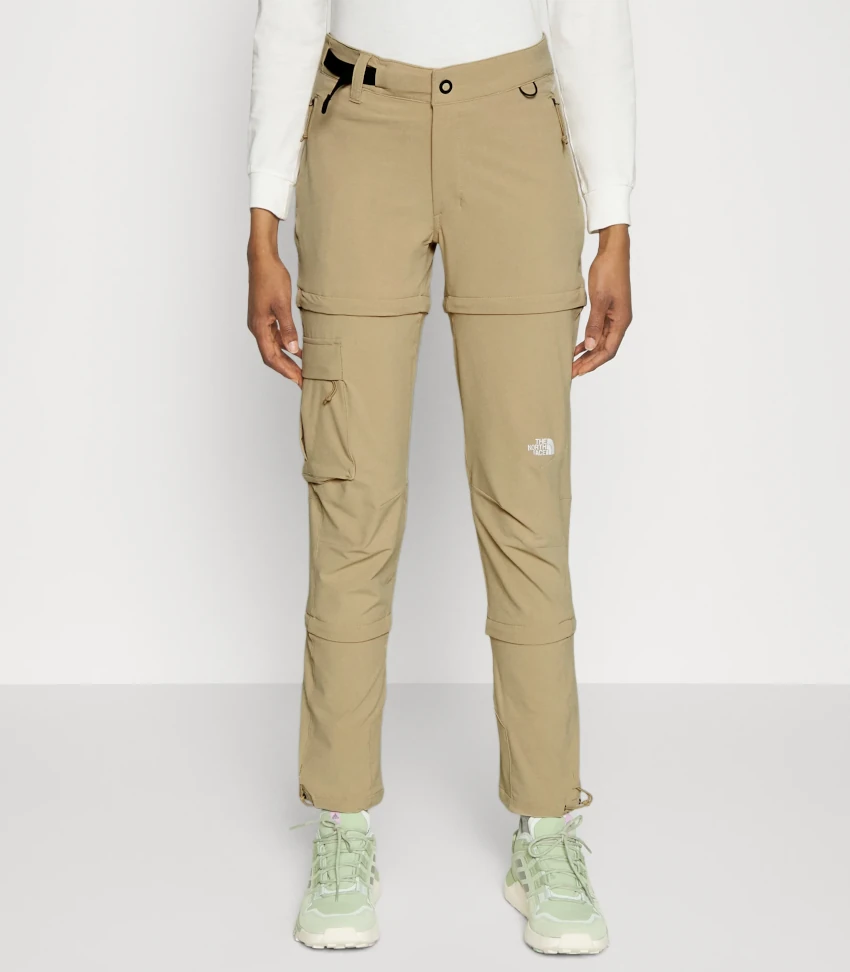 THE NORTH FACE W PARAMOUNT 2 SLIM STRAIGHT PANT CONVERTIBLE Khaki Stone Pantalone convertibile donna