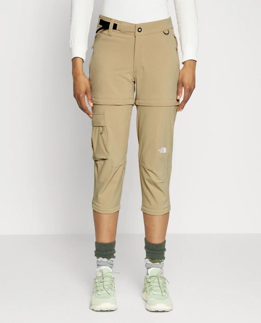 THE NORTH FACE W PARAMOUNT 2 SLIM STRAIGHT PANT CONVERTIBLE Khaki Stone Pantalone convertibile donna