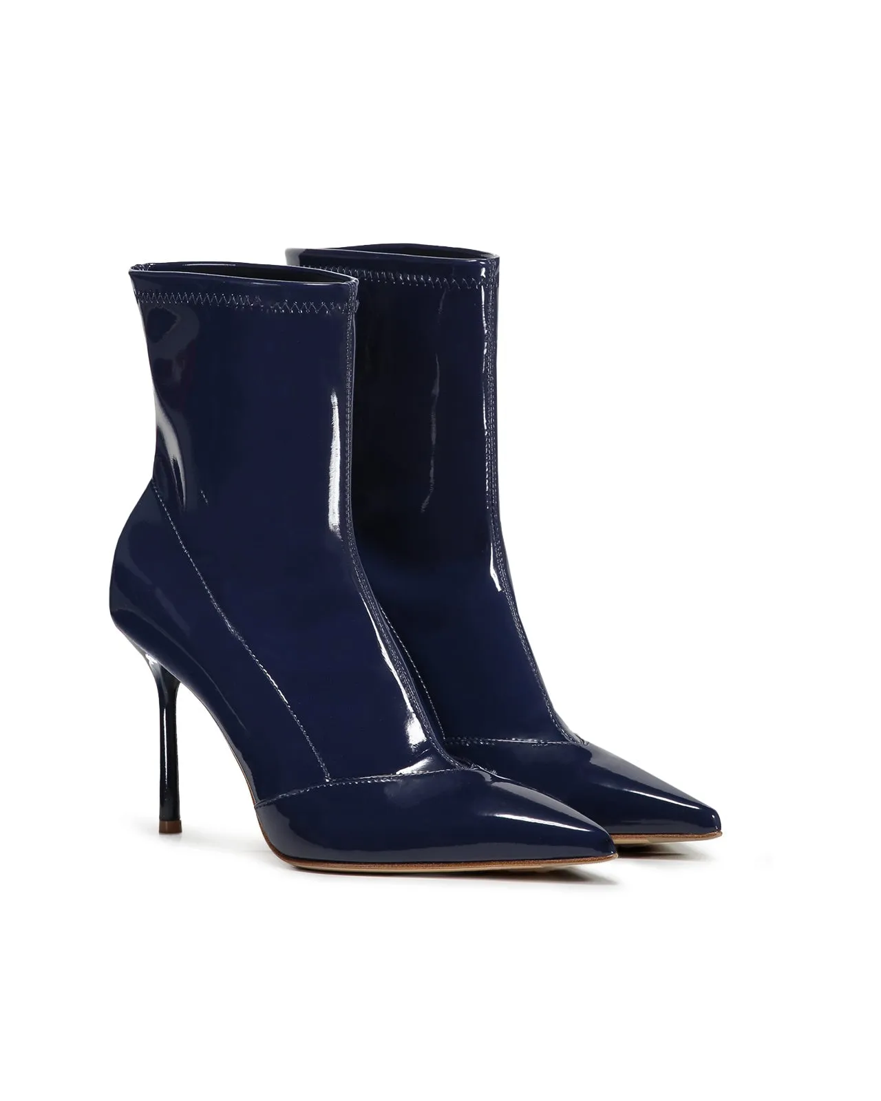 Tronchetto Maty Kristal Navy vernice blu