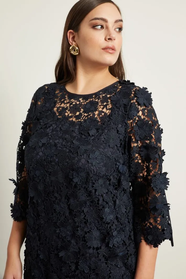 Tubino in pizzo macramè