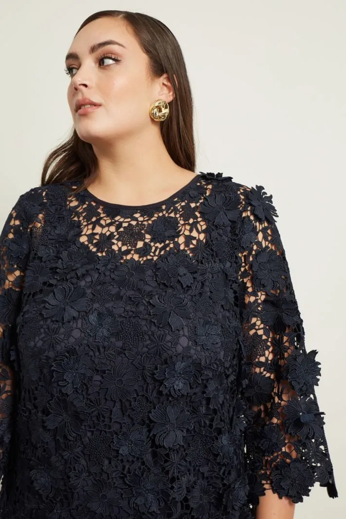 Tubino in pizzo macramè