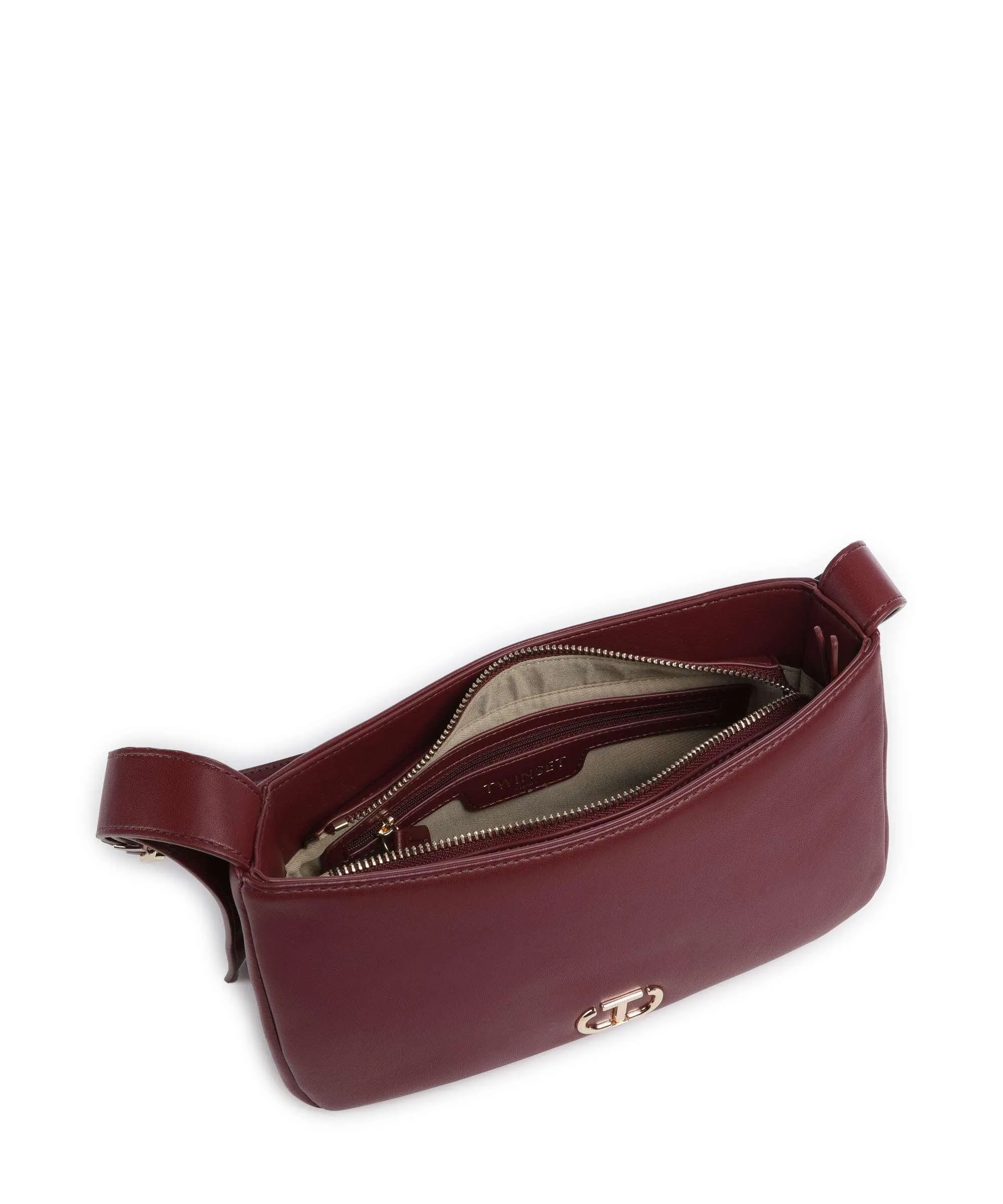  Twinset Cargo Borsa a spalla pelle sintetica vino  