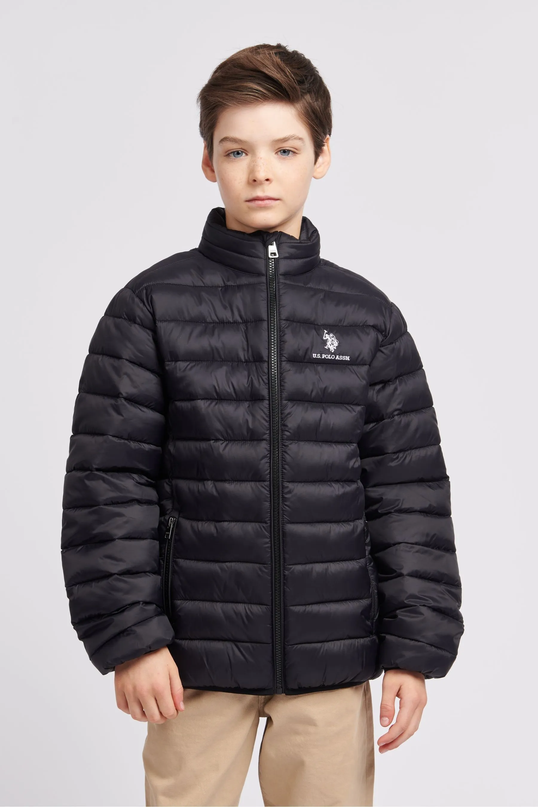 U.S. Polo Assn. Lightweight Boys Bound Quilted Jacket    