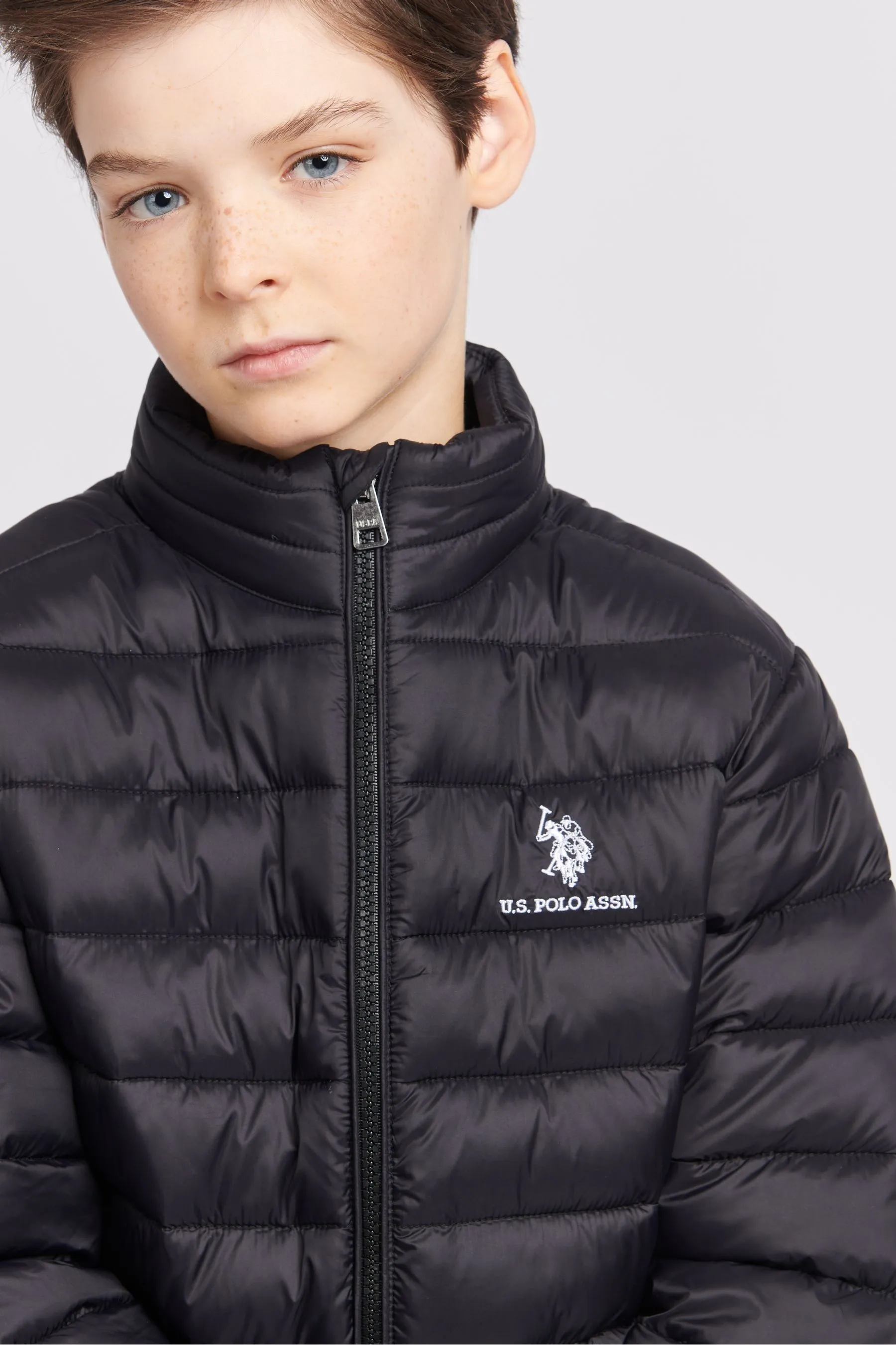 U.S. Polo Assn. Lightweight Boys Bound Quilted Jacket    