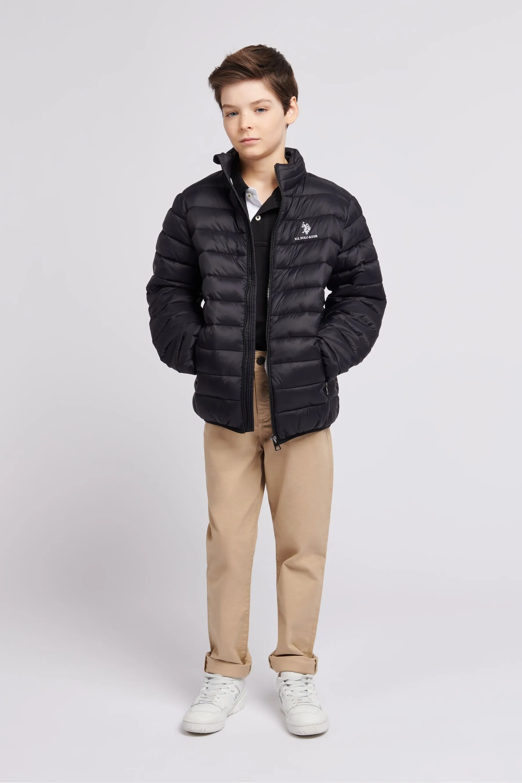 U.S. Polo Assn. Lightweight Boys Bound Quilted Jacket    