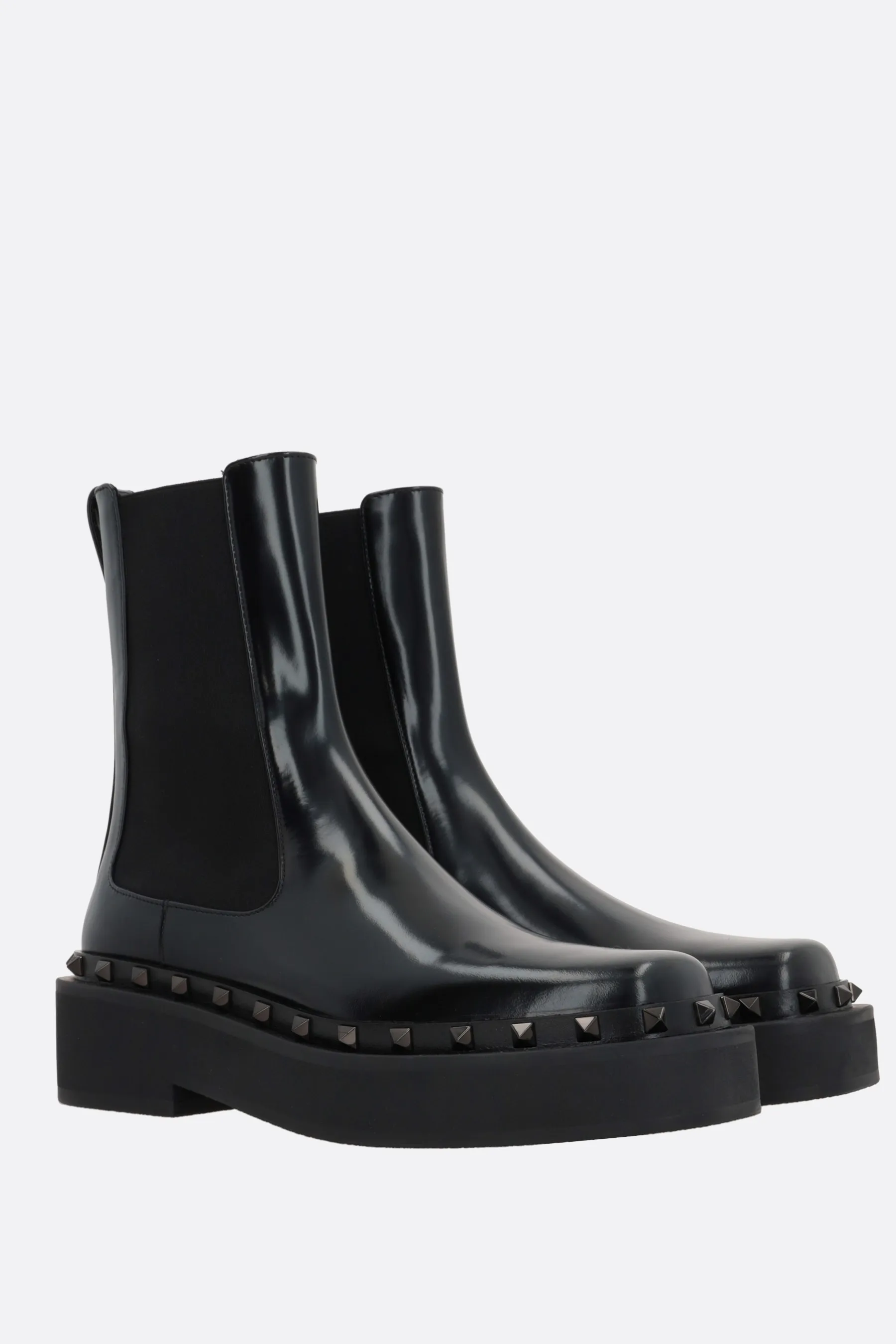  VALENTINO GARAVANI stivaletto My-Way Rockstud in pelle liscia 