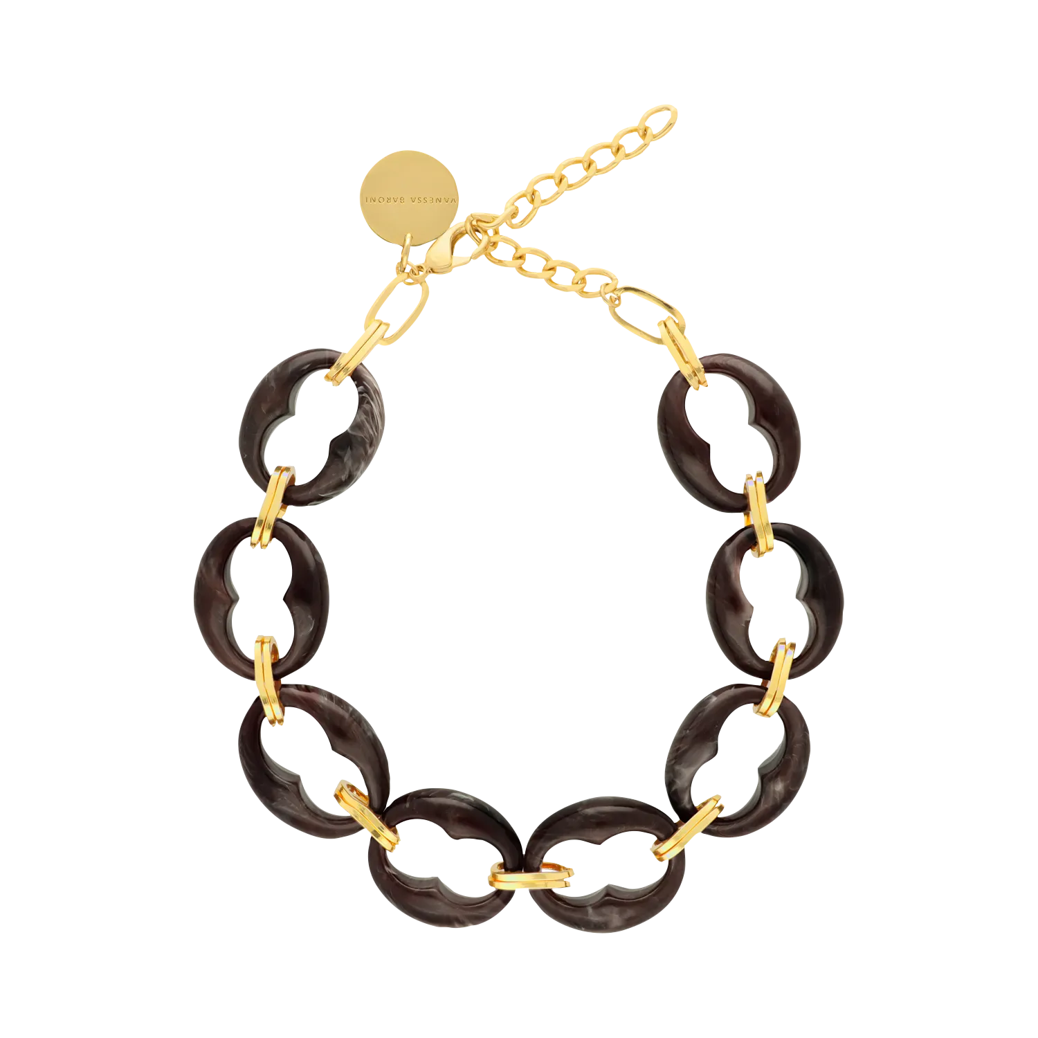  VANESSA BARONI   TURTLE - Collana a maglie larghe | Marrone