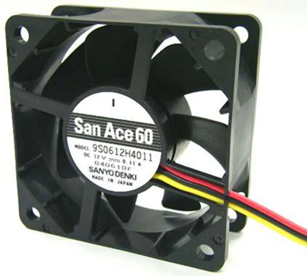 Ventola assiale in c.c. Sanyo Denki San Ace 9S, 44m³/h, 12 V c.c., 60 x 60 x 25mm