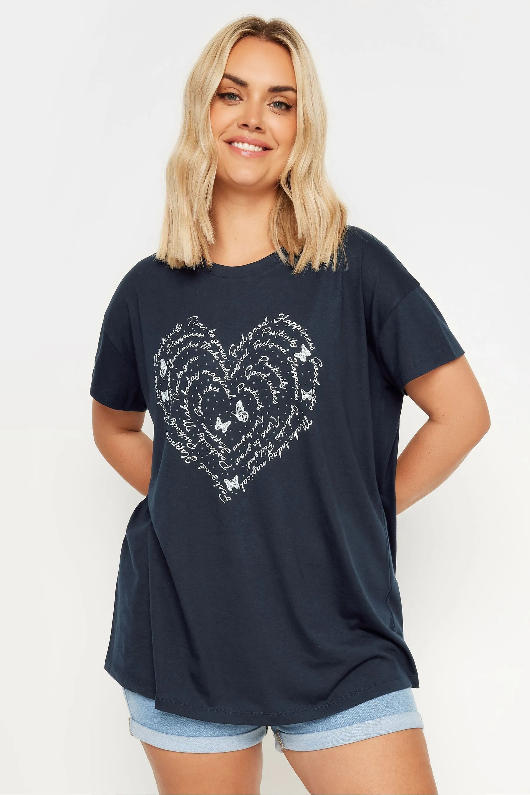 Yours Curve Maglietta Cuore Positivity    