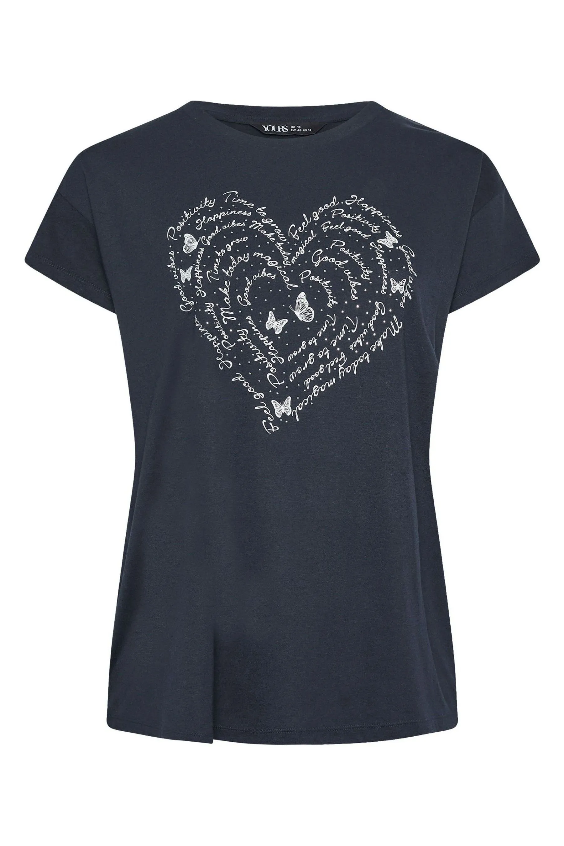 Yours Curve Maglietta Cuore Positivity    